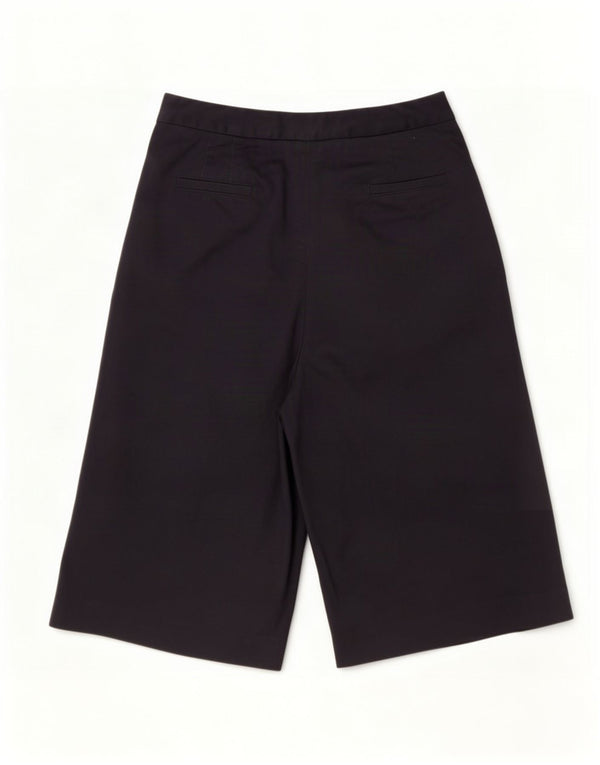 Hobbs Pantalones cortos casuales de pierna ancha para mujer UK 6 XS W24 Azul marino Algodón