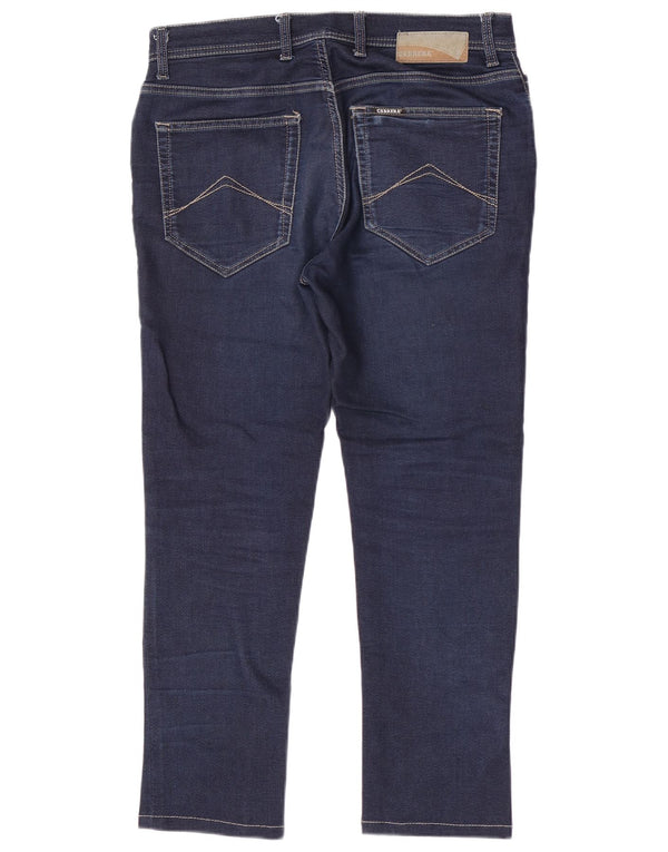 Carrera Mujer Viaje Slim Casual Pantalones IT 46 Grande W32 L27 Algodón Azul