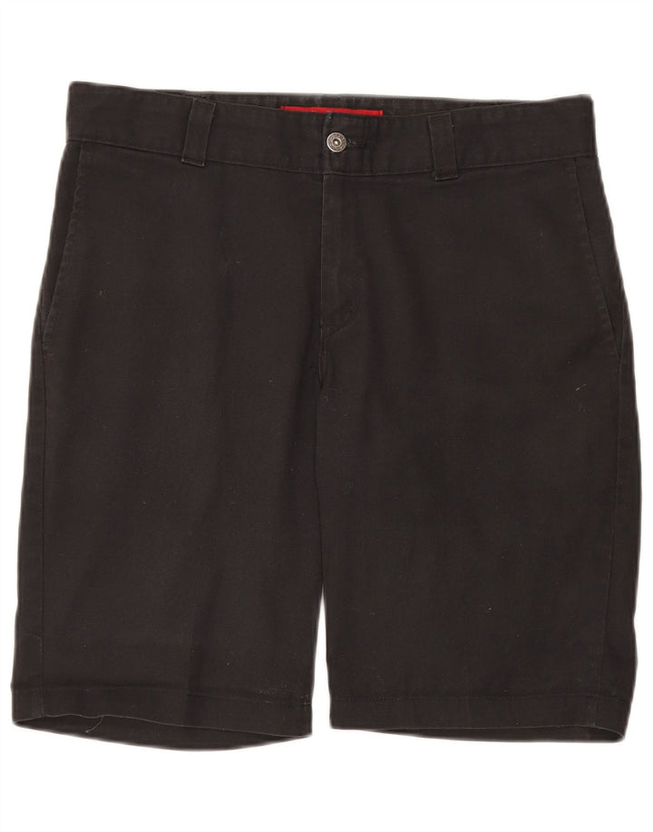 Dickies Pantalones cortos chinos para hombre W34 Poliéster negro grande