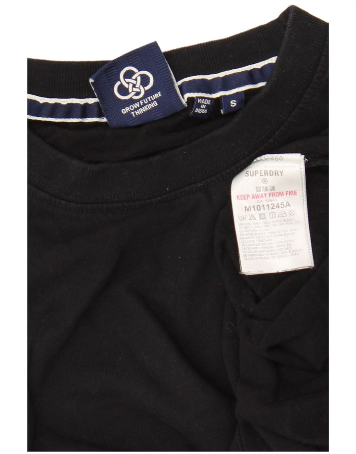 Superdry Camiseta para hombre Top Small Black Cotton