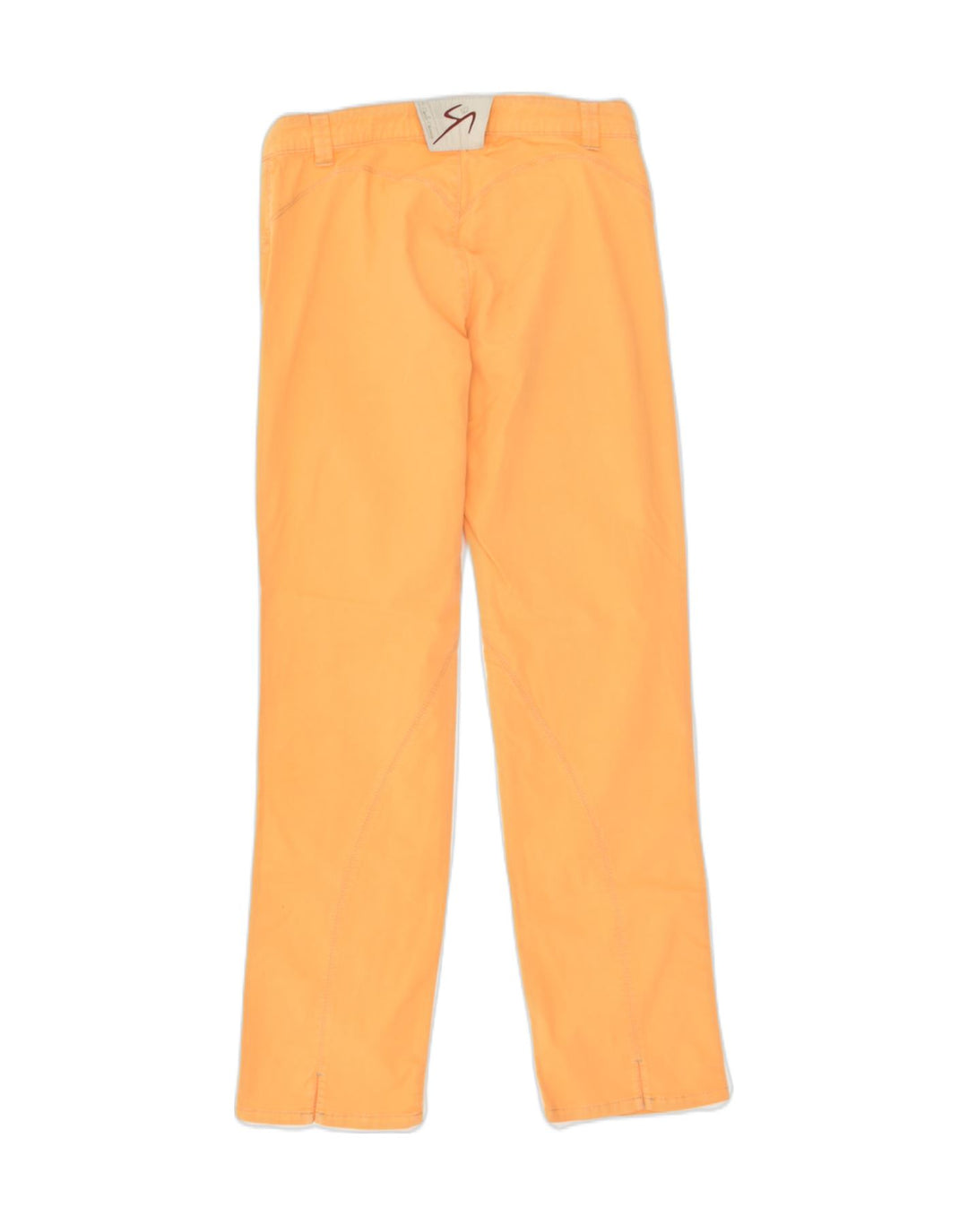 VINTAGE Womens Straight Casual Trousers W28 L28  Yellow Cotton | Vintage Vintage | Thrift | Second-Hand Vintage | Used Clothing | Messina Hembry 