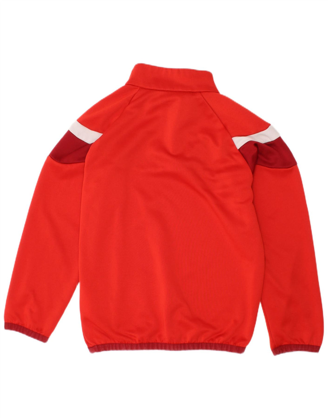 Puma - Chándal con cremallera y cuello para niños, color rojo, 7-8 años