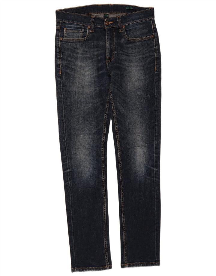 Benetton Vaqueros Pitillo Hombre W30 L32 Azul