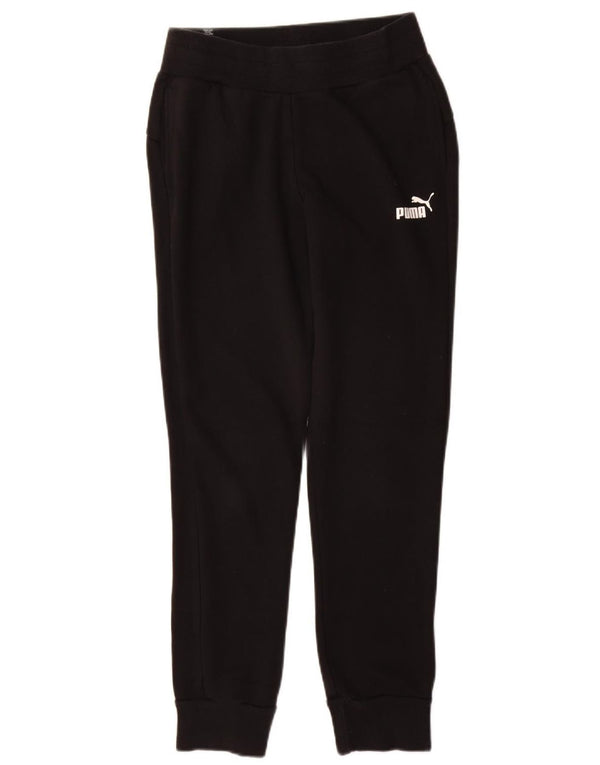 Puma Mujer Chándal Pantalones Joggers UK 8 Small Negro