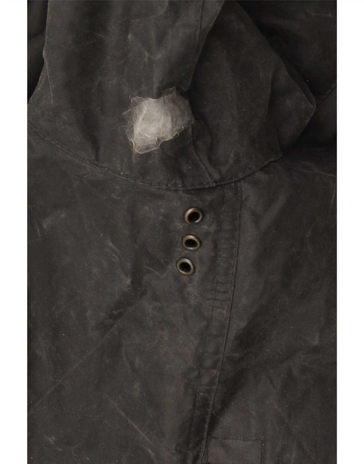 Barbour Chaqueta de algodón encerado para hombre EU 50 Mediano Negro