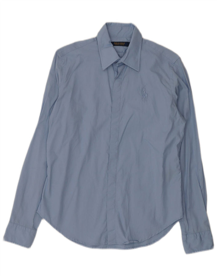 Polo Ralph Lauren Camisa de golf para mujer US 8 Algodón azul medio