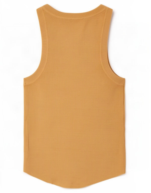 Zara Mujer Chaleco Top UK 42 Viscosa Marrón Medio