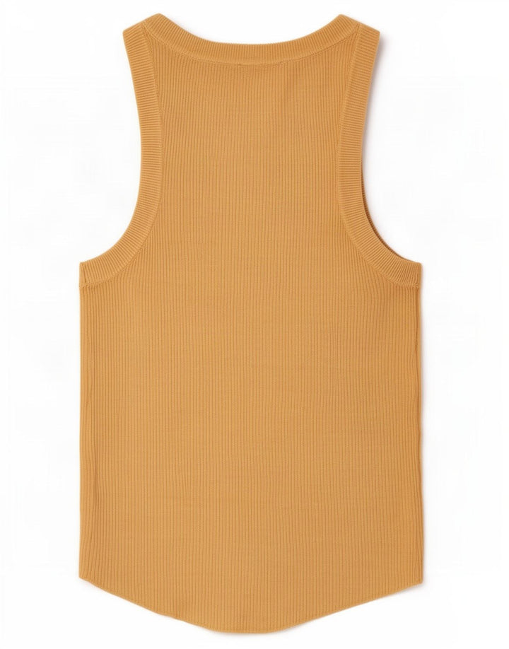 Zara Mujer Chaleco Top UK 42 Viscosa Marrón Medio