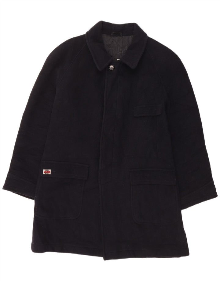 PIERRE CARDIN Abrigo para hombre Reino Unido 40 Grande Cachemira azul marino