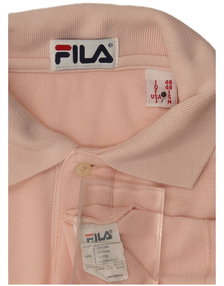 Fila Polo Hombre IT 46 Pequeño Algodón Rosa
