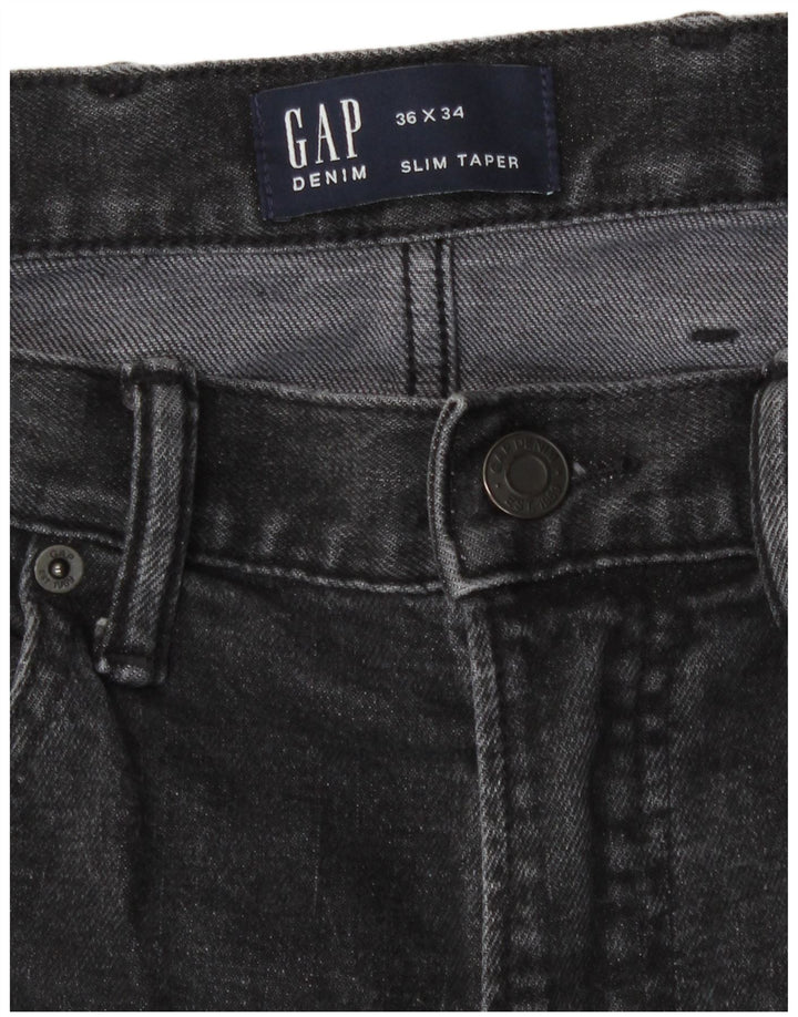 Vaqueros ajustados y ajustados para hombre Gap W36 L34 Algodón gris