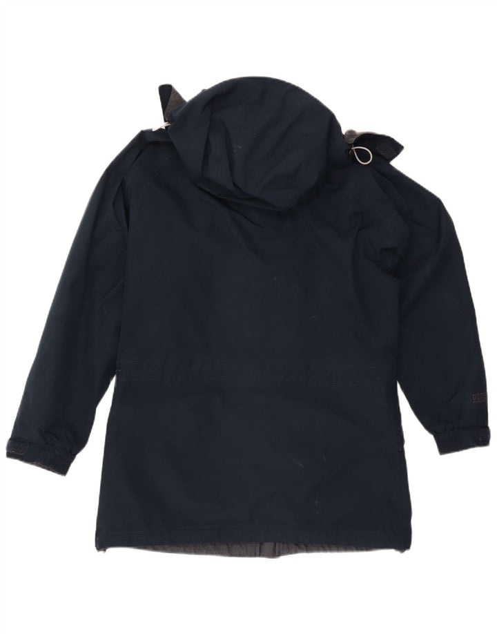 Berghaus Chaqueta impermeable extragrande con capucha para mujer UK 10 Small Azul marino Nylon