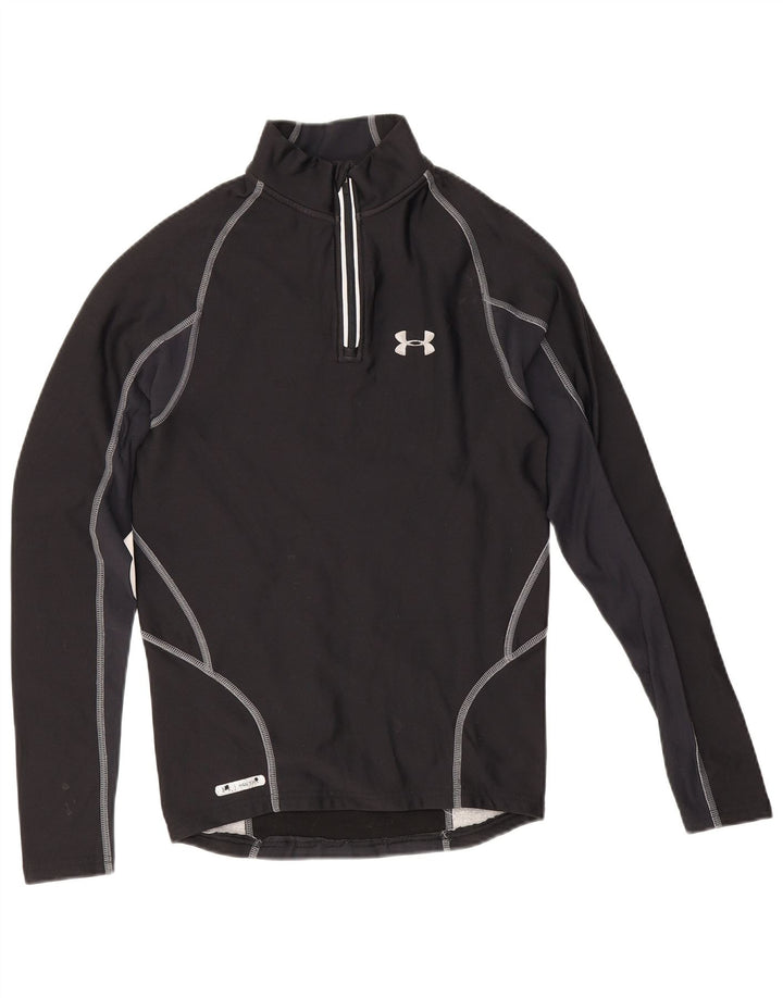 Under Armour Hombre Cold Gear Graphic Jersey Chándal Top Mediano Negro