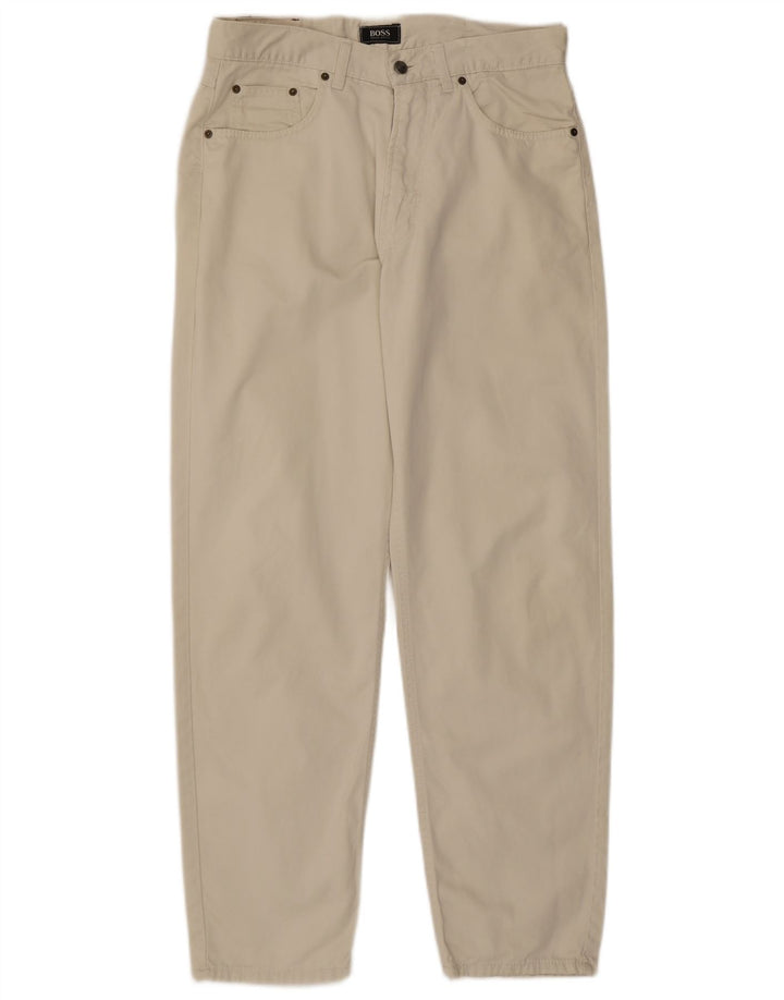 Vaqueros cónicos Arkansas para hombre de HUGO BOSS W34 L32 Algodón blanco