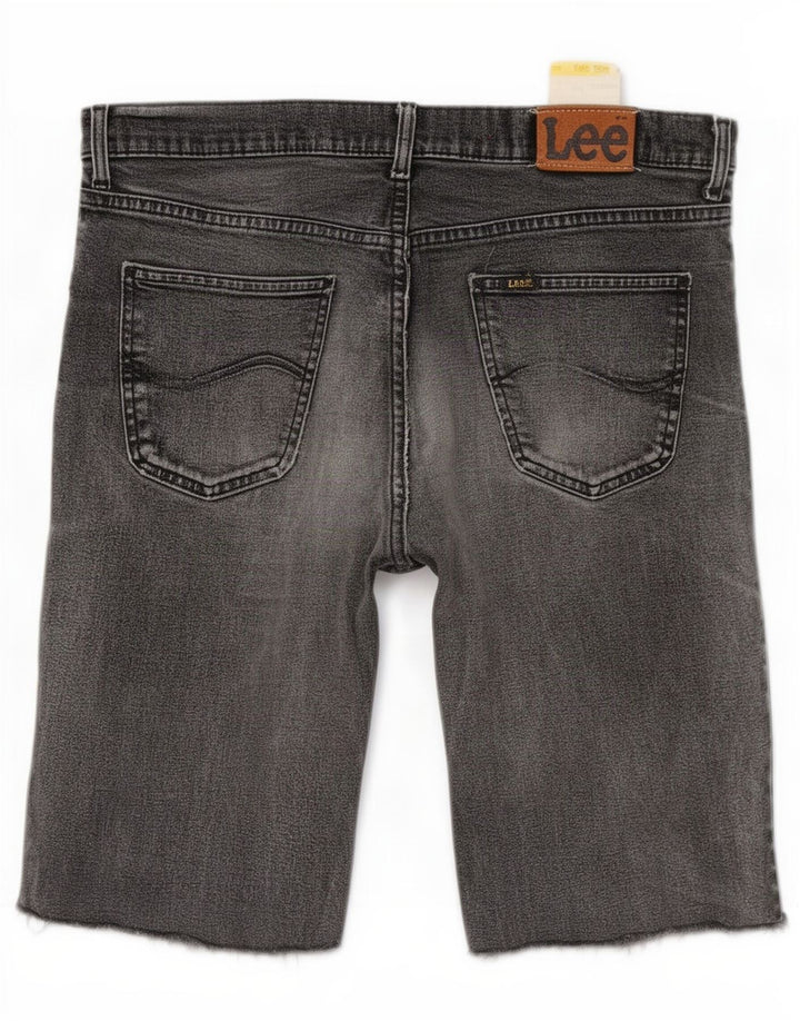Lee Mens Brooklyn Denim Shorts W36 Grande Gris Algodón