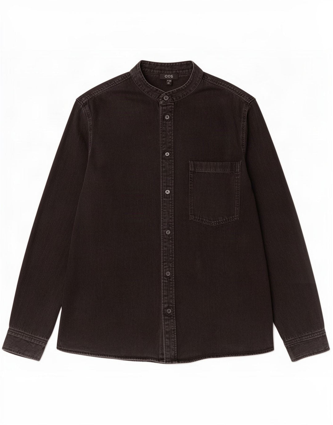 Camisa vaquera para hombre Cos Algodón negro grande