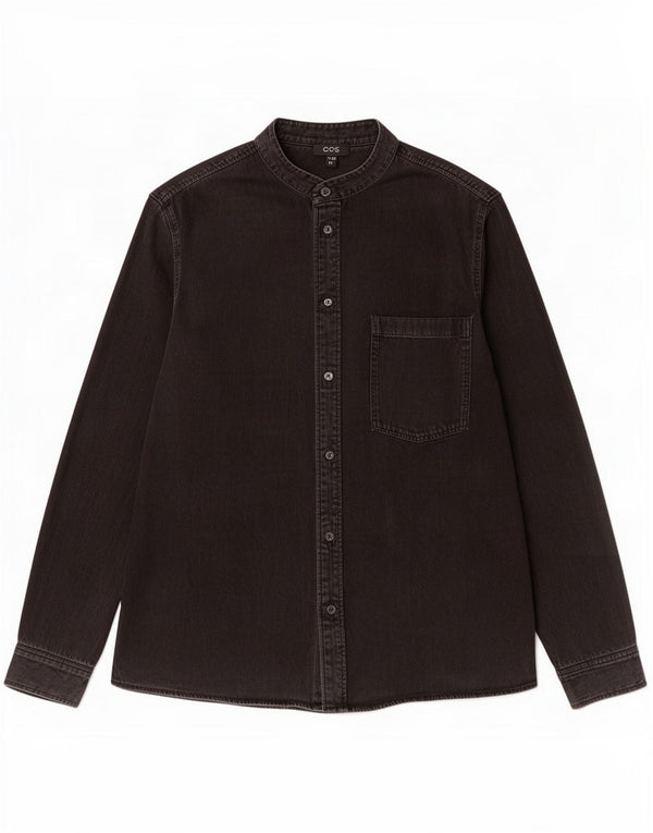 Camisa vaquera para hombre Cos Algodón negro grande