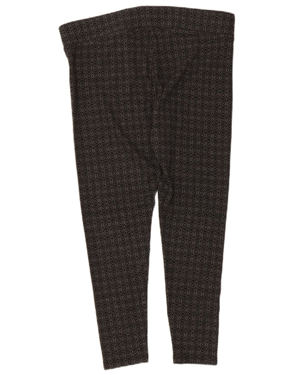 Marks & Spencer Leggings capri para mujer UK 46 Poliéster geométrico gris grande