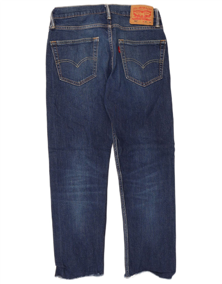 Levi's Mujer 502 Tapered Jeans W29 L30 Algodón Azul