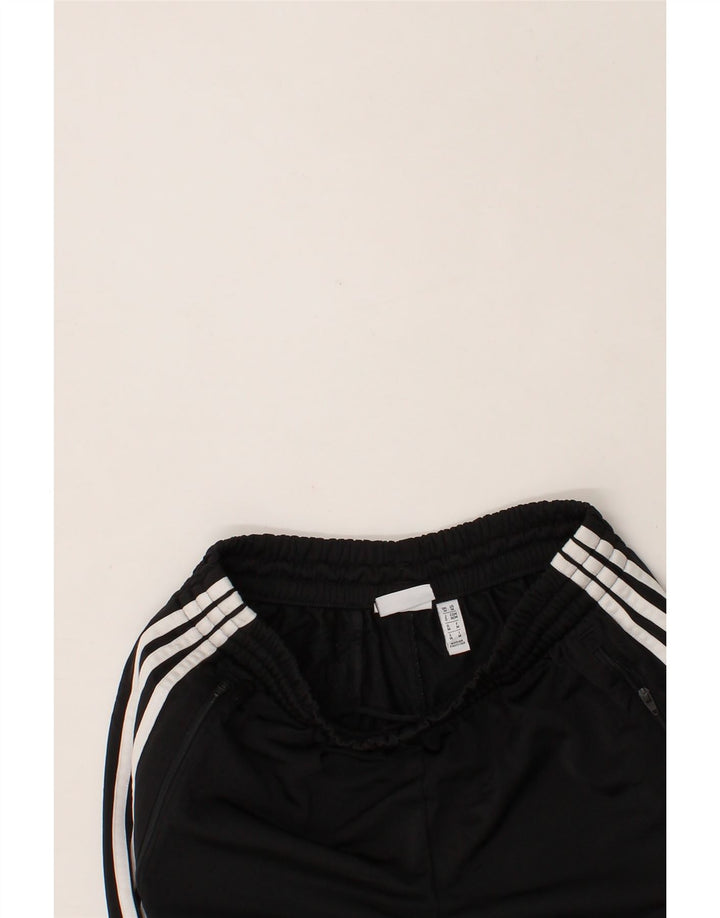 ADIDAS Womens Tracksuit Trousers UK 12 Medium Black Polyester Vintage Adidas and Second-Hand Adidas from Messina Hembry 