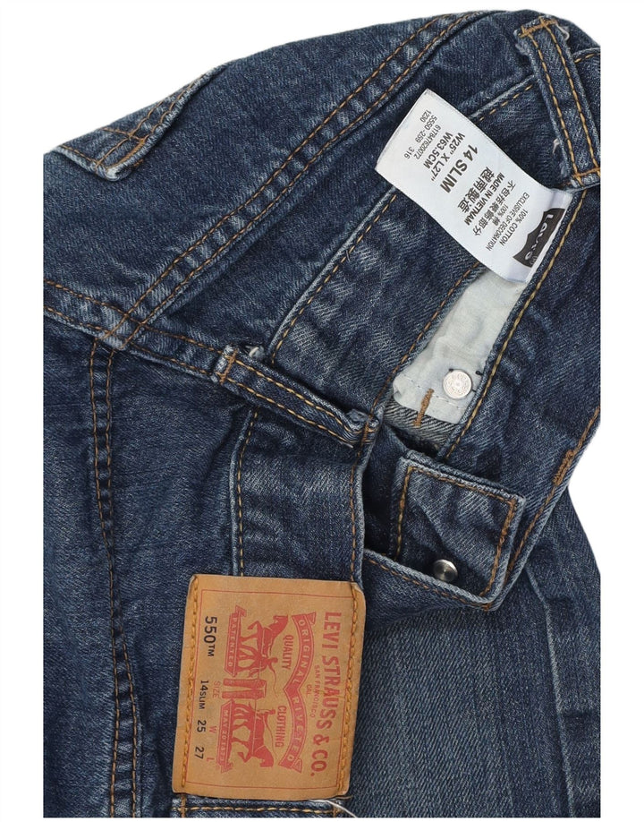 LEVI'S Vaqueros rectos de ajuste relajado 550 para niños 13-14 años W25 L27 Azul