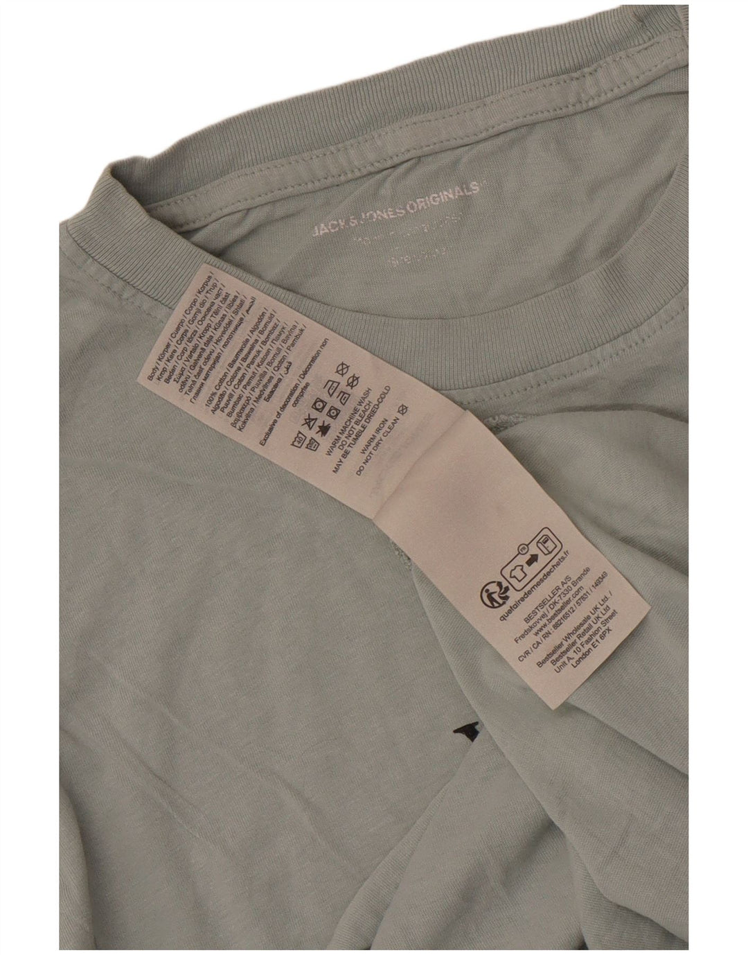 Jack & Jones Hombre Camiseta Gráfica Top Algodón Verde Medio