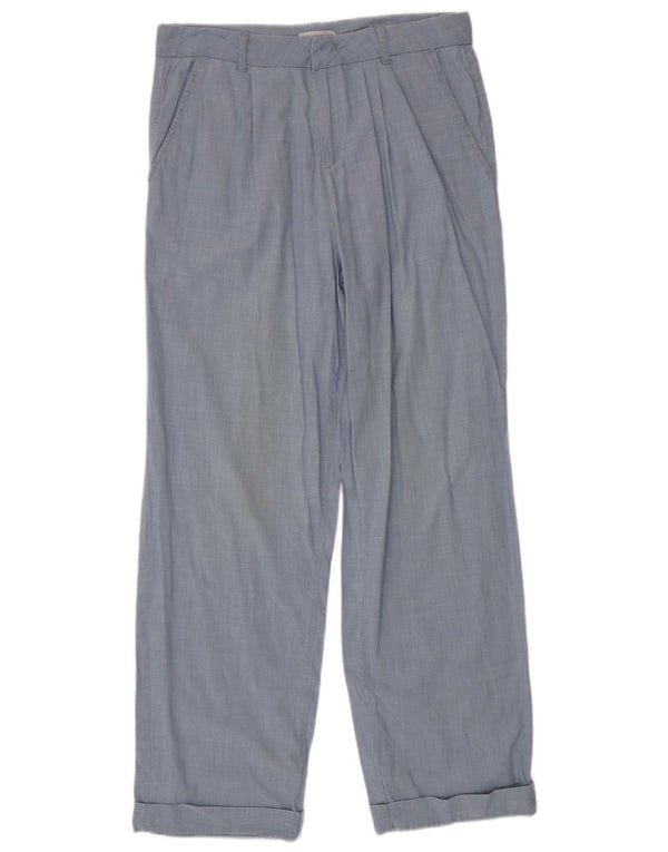 Max&Co. Pantalones chinos con pinzas para mujer UK 14 Large W32 L30 Algodón azul