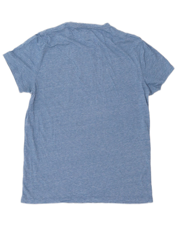 Camiseta Jack Wills Hombre Top Algodón Moteado Azul Medio