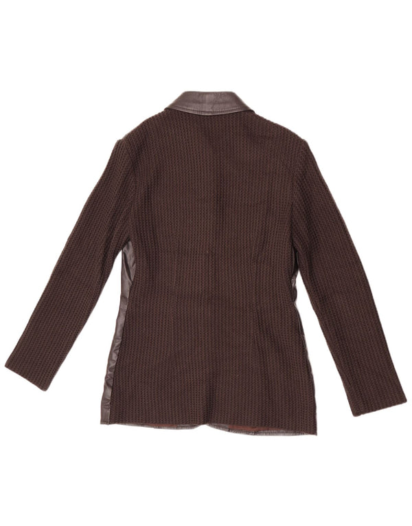 Penny Pull Chaqueta tipo blazer de 5 botones para mujer IT 42 Acrílico marrón medio
