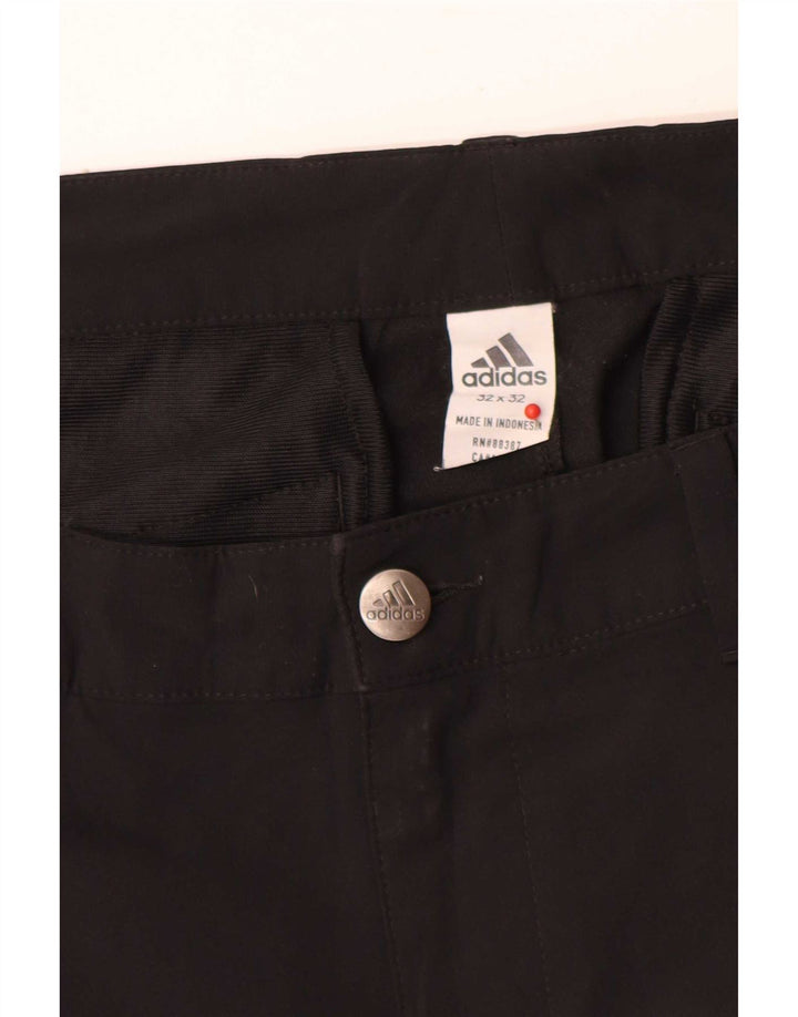 Pantalón Chino Slim Adidas Mujer W32 L32 Poliéster Negro
