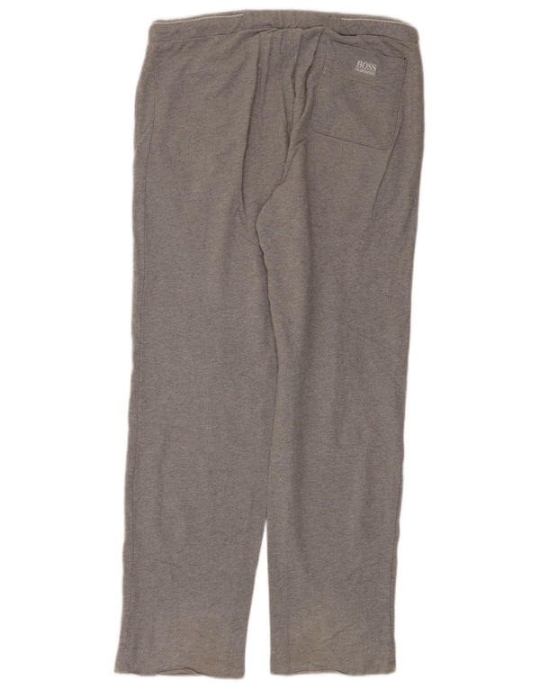 Pantalones HUGO BOSS Hombre | Pantalones de chándal de algodón gris medio