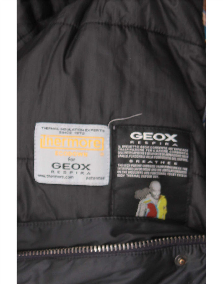 Geox - Chaqueta acolchada Respira para hombre, talla 40, color negro