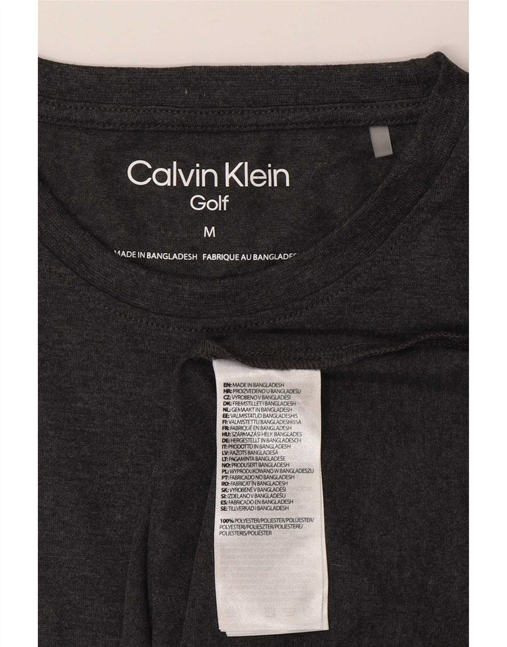 Camiseta Calvin Klein Hombre Top Poliéster Gris Medio