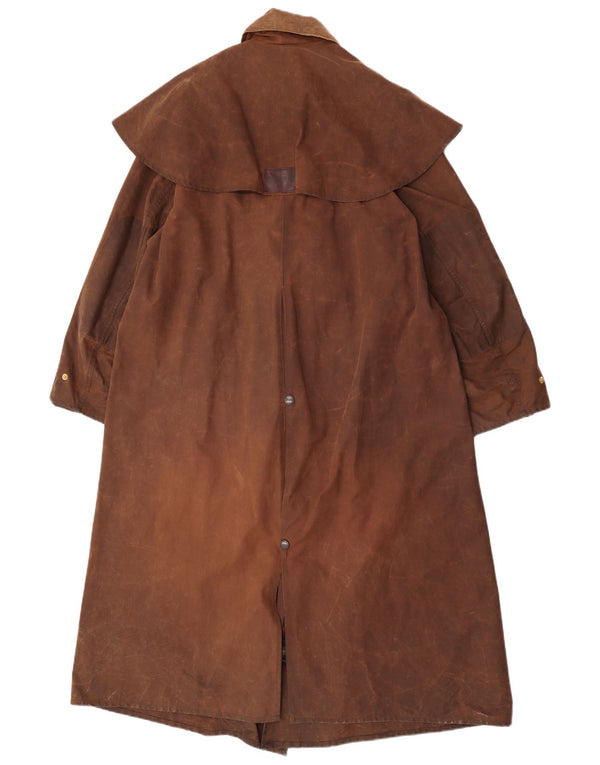 W.K. BACKHOUSE Abrigo Capelet Encerado Extragrande para Mujer Reino Unido 44 Marrón Medio