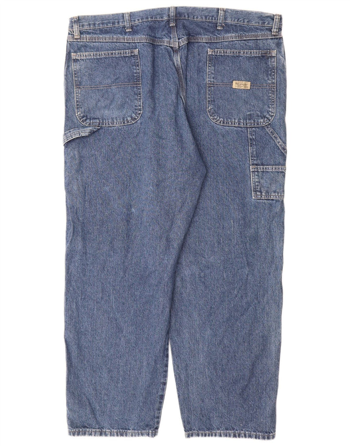 Vaqueros Wrangler Cargo Rectos Para Hombre W42 L30 Algodón Azul