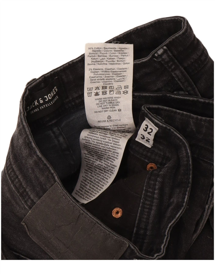 Jack & Jones Hombre GLENN Slim Jeans W32 L32 Algodón Gris