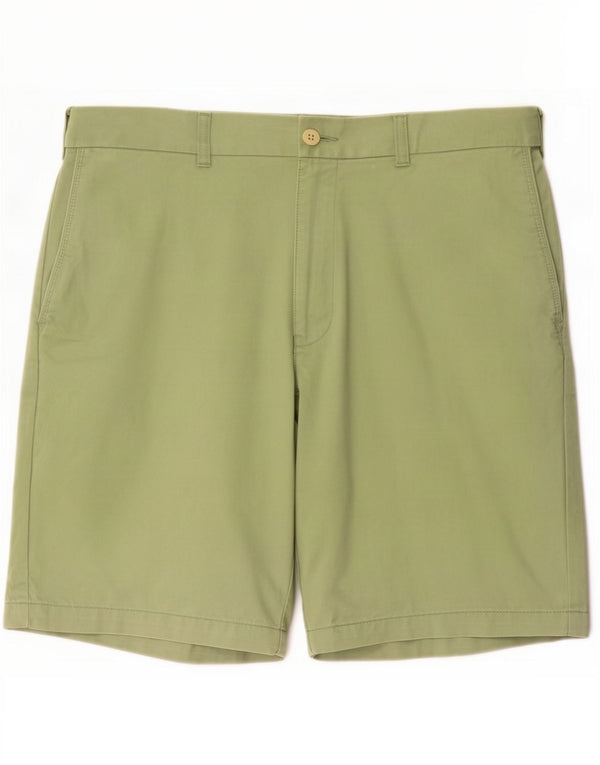 Marks & Spencer Pantalones cortos chinos para hombre W38 XL Algodón verde