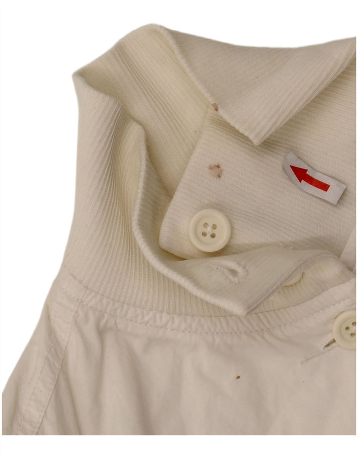 Sergio Tacchini Chaqueta Bomber Corta para Mujer UK 10 Small White Poliéster