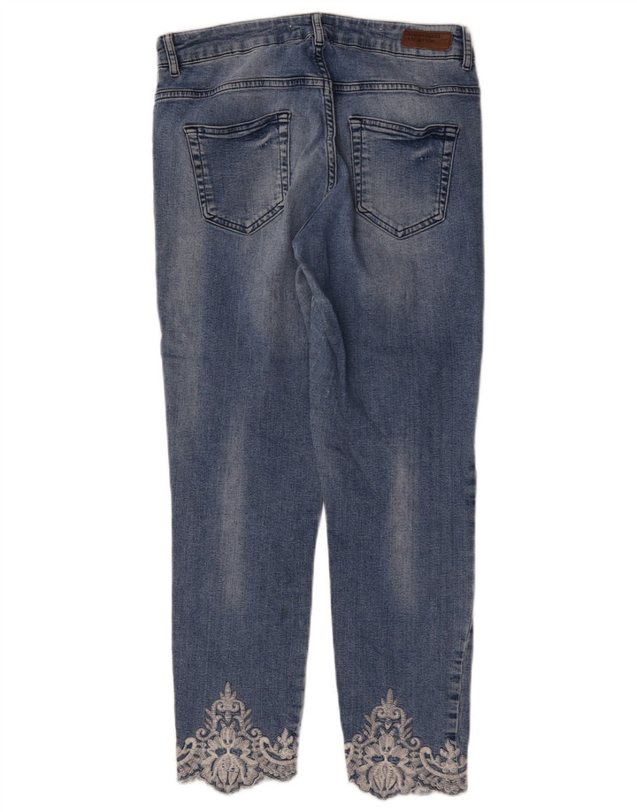 Benetton Vaqueros Slim W32 L26 Azul Mujer