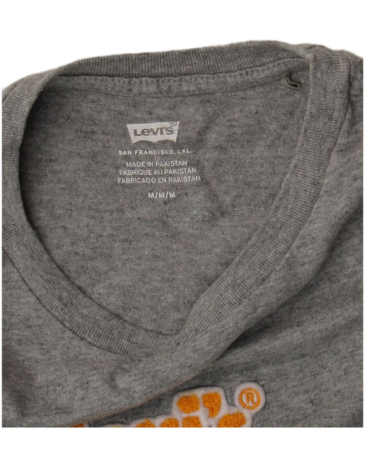 Levi's Camiseta corta con gráfico para mujer UK 44 Gris medio