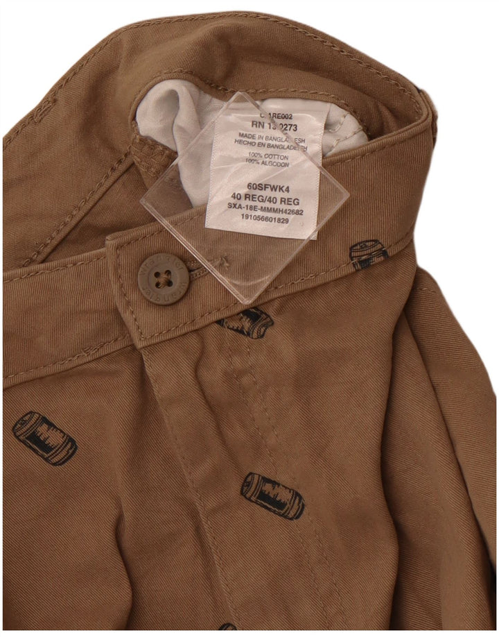 WRANGLER Pantalones cortos cargo gráficos para hombre W40 XL Algodón marrón