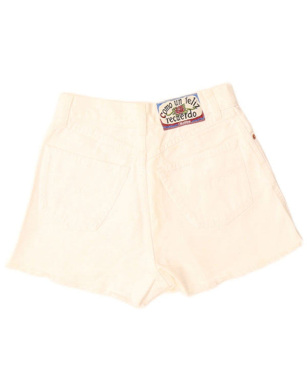 Charro Womens Wide Leg Denim Shorts W29 Medium White Cotton