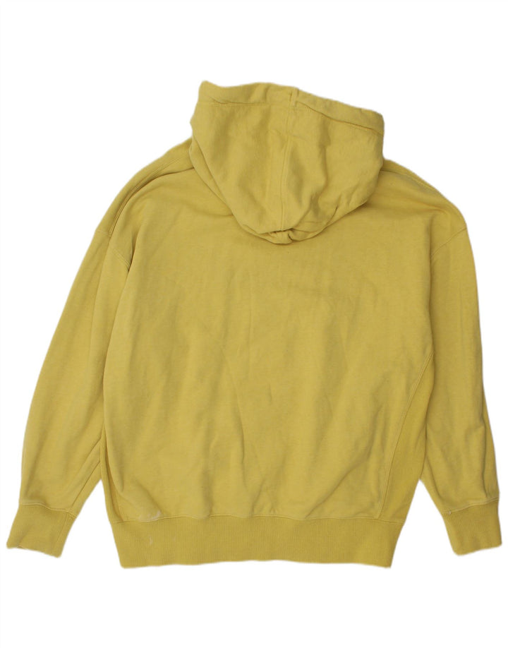 Superdry Jersey con capucha gráfica de algodón amarillo medio