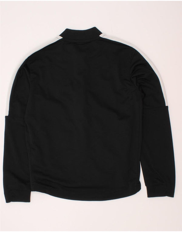 Nike Boys Dri Fit Chándal Top Chaqueta 8-9 años Pequeño Negro Colorblock