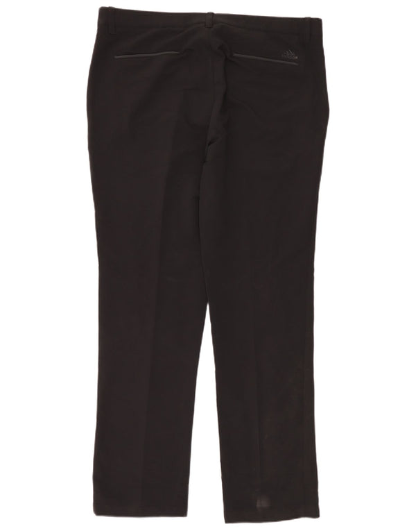 Pantalón chino recto Adidas para hombre W36 L32 Poliéster negro