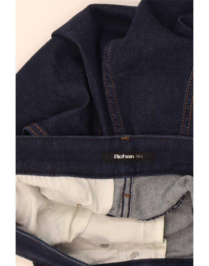 Vaqueros rectos para hombre Rohan W36 L29 Algodón azul marino