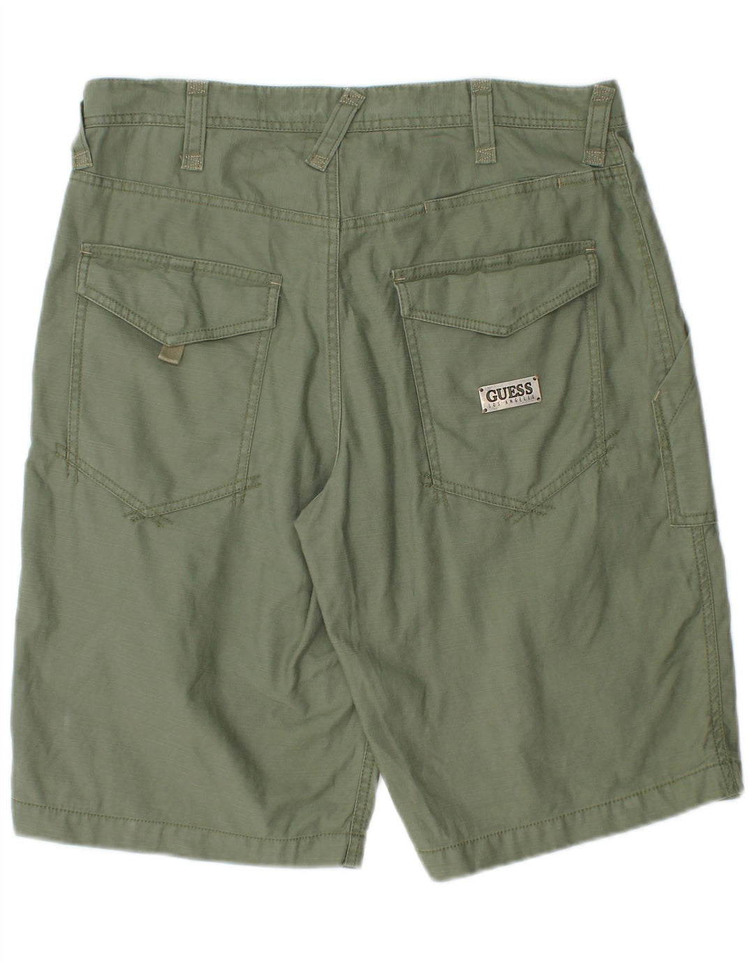 Guess Shorts Cargo Hombre W30 Algodón Caqui Medio
