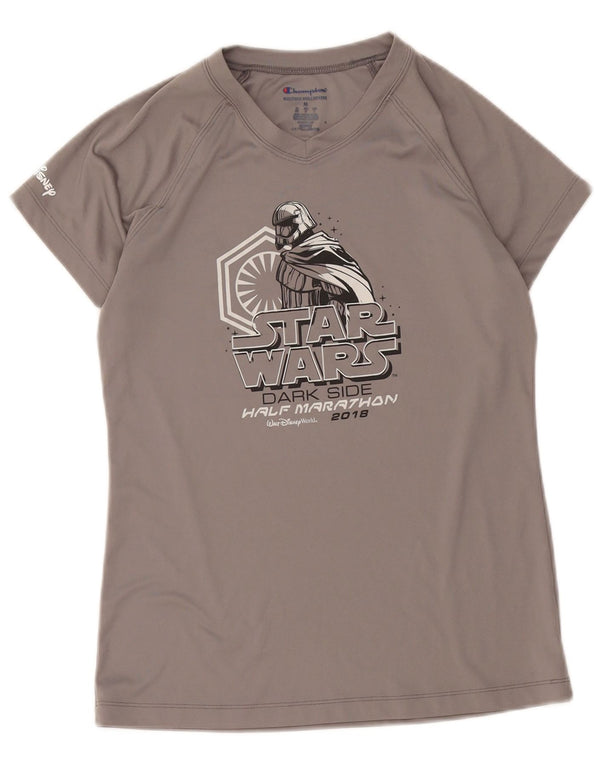 Champion Camiseta gráfica Star Wars para hombre Top Poliéster gris medio