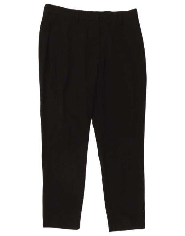 Marks & Spencer Pantalones de traje ajustados para mujer UK 12 Medium W30 L25 Negro