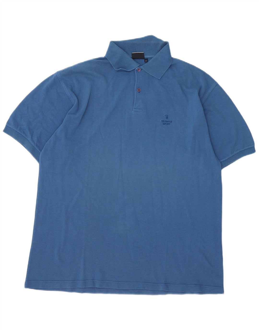 TRUSSARDI Polo Hombre XL Algodón Azul